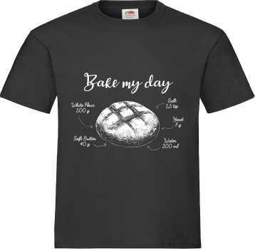 "Bake my day" T-Shirt unisex schwarz